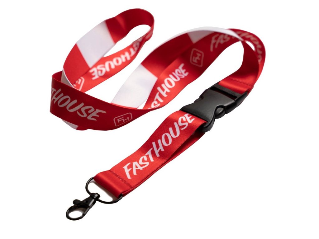 Fasthouse - klíčenka Division Lanyard Red