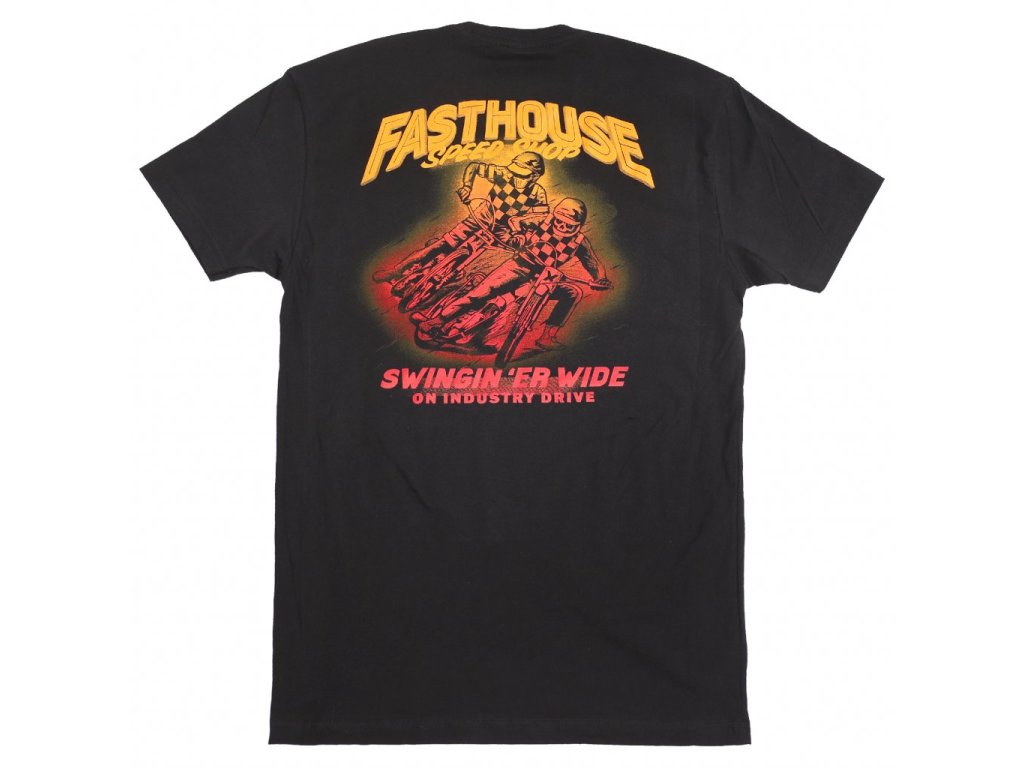 Fasthouse - triko Tracker Tee Black