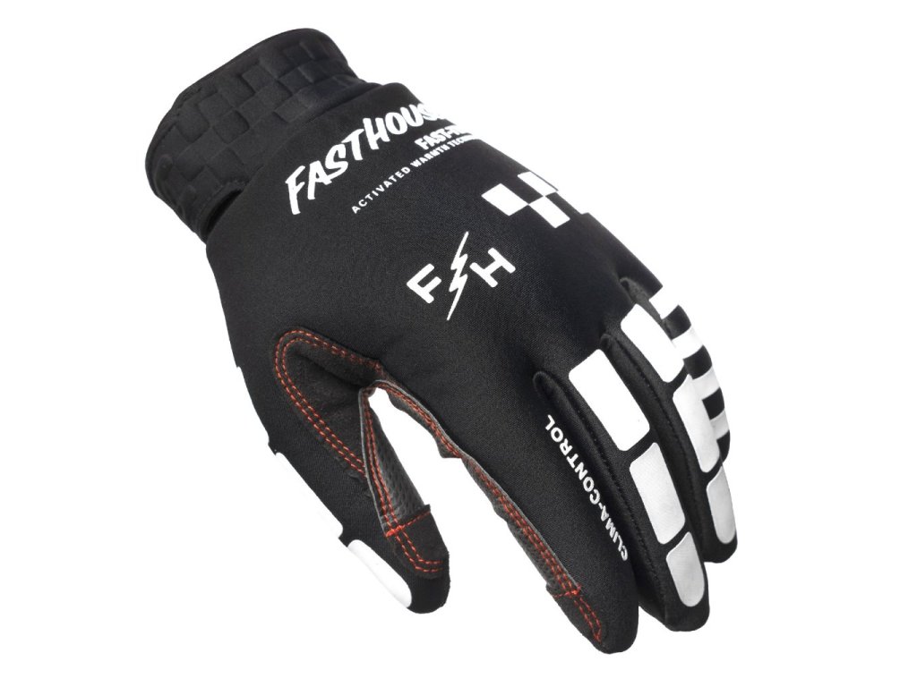 Fasthouse - rukavice Toaster Glove Black White - zimní