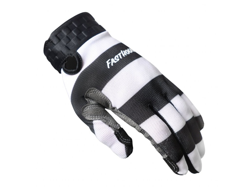 Fasthouse - rukavice Vapor Jail Bird Glove Black White