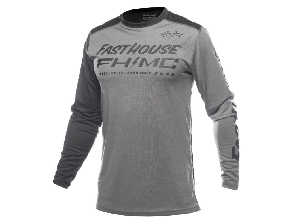 Fasthouse Carbon Method Jersey Gray Black