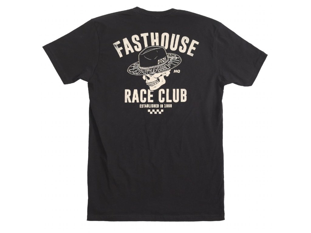 Fasthouse HQ Club Tee Black
